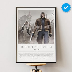 Resident Evil 4 Poster | Gaming Poster | Video Game Prints | Wall Decor Posters | Gaming Gift | Video Game Poster | Gaming Decor