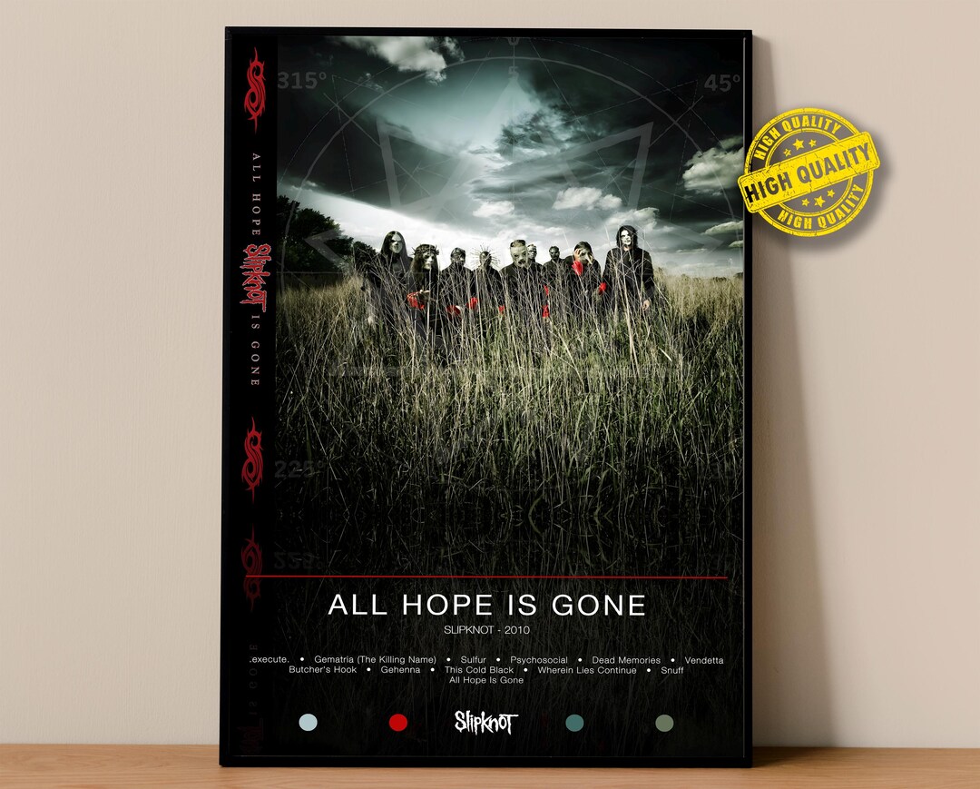 Slipknot Poster All Hope is Gone Poster Album Poster Prints Wall — free download