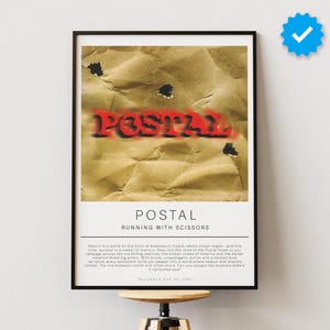 Postal Poster | Gaming Poster | Video Game Prints | Wall Decor Posters | Gaming Gift | Video Game Poster | Gaming Decor
