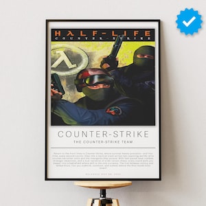 Counter Strike Poster | Gaming Poster | Video Game Prints | Wall Decor Posters | Gaming Gift | Video Game Poster | Gaming Decor