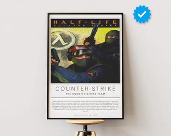 Counter Strike Poster | Gaming Poster | Videospiel Drucke | Wanddekor Poster | Gaming Geschenk | Videospiel Poster | Gaming Dekor