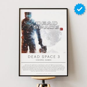 Dead Space 3 Poster | Gaming Poster | Video Game Prints | Wall Decor Posters | Gaming Gift | Video Game Poster | Gaming Decor