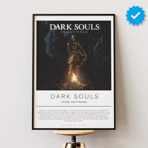 Dark Souls Poster | Gaming Poster | Video Game Prints | Wall Decor Posters | Gaming Gift | Video Game Poster | Gaming Decor