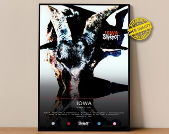 Slipknot Poster | Iowa Poster | Album Poster Prints | Wall Decor
