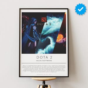 Dota 2 Poster | Gaming Poster | Video Game Prints | Wall Decor Posters | Gaming Gift | Video Game Poster | Gaming Decor