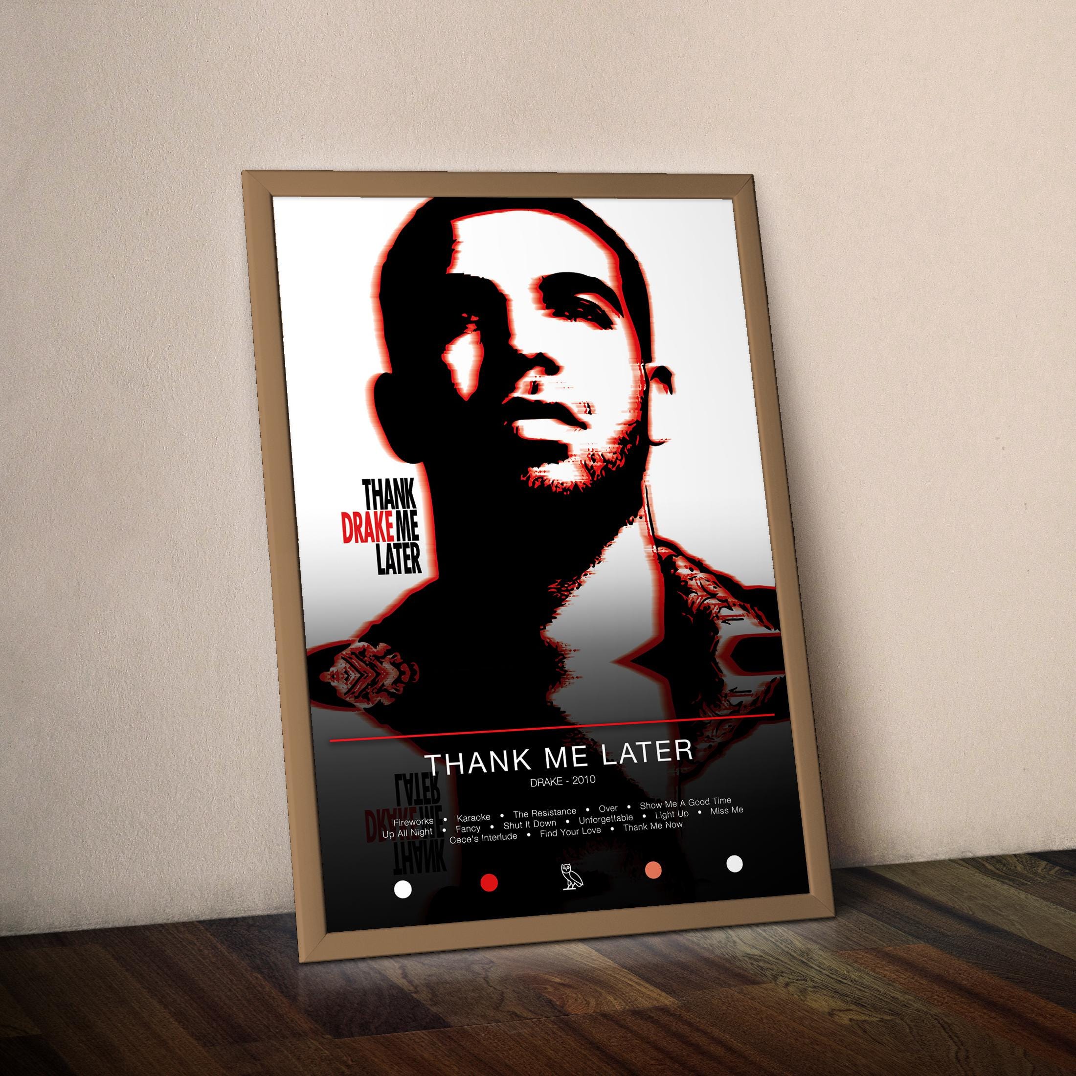 Drake Poster | Thank Me Later Poster | Album Poster Prints | Wall Decor  Posters | Album Cover | Rap Music Poster - Etsy, image size:2200x2200