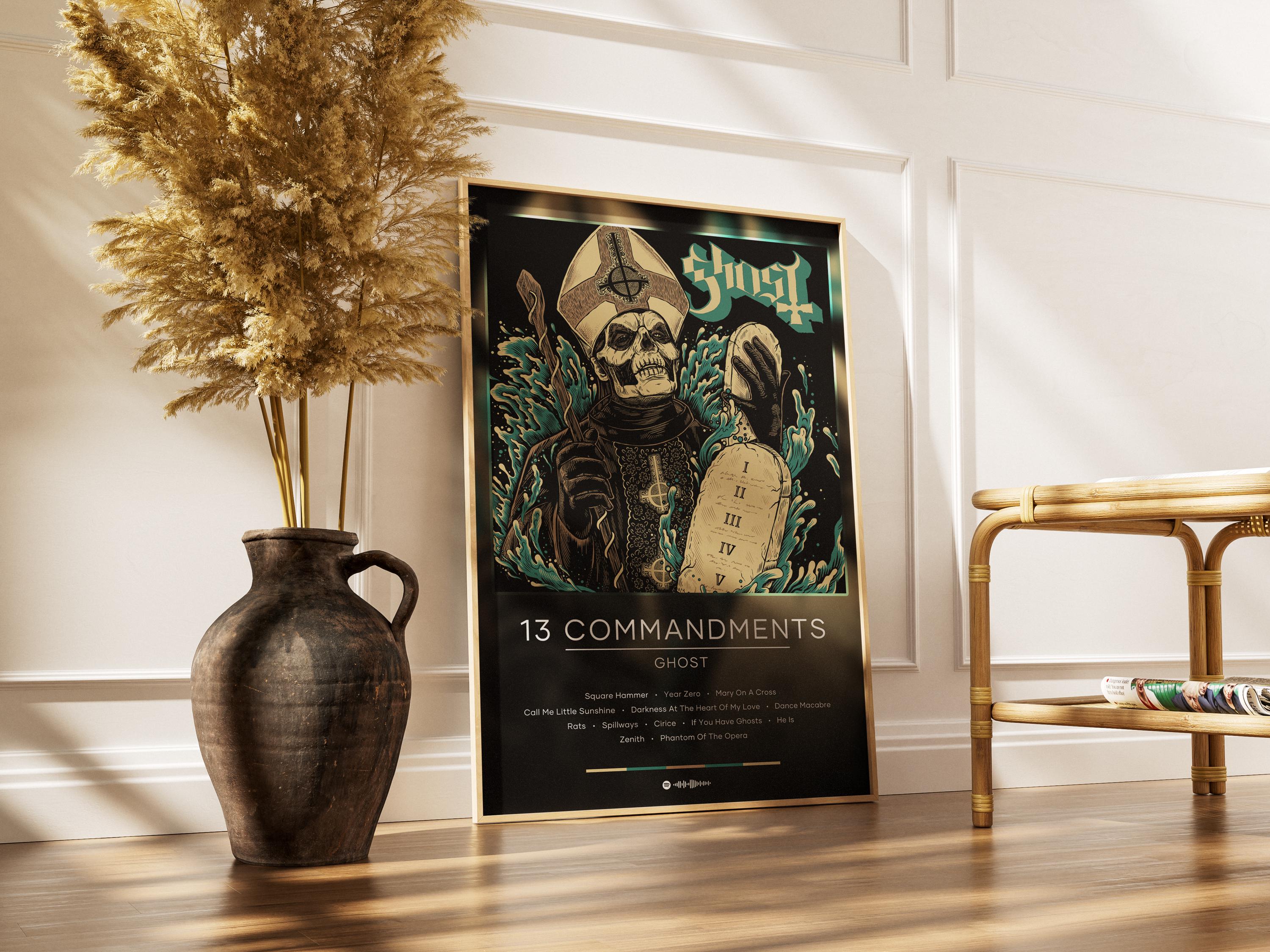 Ghost Poster | 13 Commandments Poster | Album Poster Prints | Wall ...