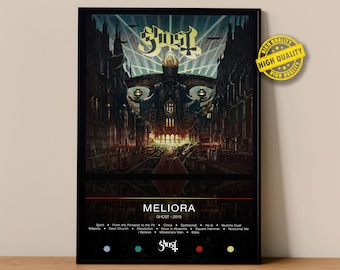 Ghost Poster | Meliora Poster | Album Poster Prints | Wall Decor Posters | Album Cover | Metal Music Poster