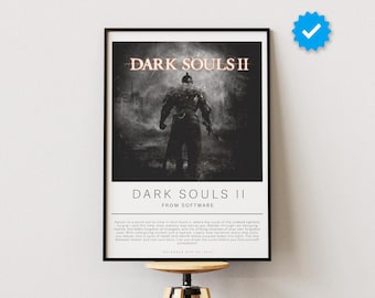 ダークソウル2 ビデオゲームポスター - Etsy 日本