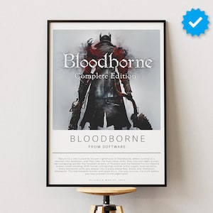 Bloodborne Poster | Gaming Poster | Video Game Prints | Wall Decor Posters | Gaming Gift | Video Game Poster | Gaming Decor