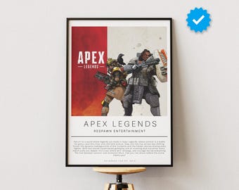 Apex Legends Poster | Gaming Poster | Video Game Prints | Wall Decor Posters | Gaming Gift | Video Game Poster | Gaming Decor
