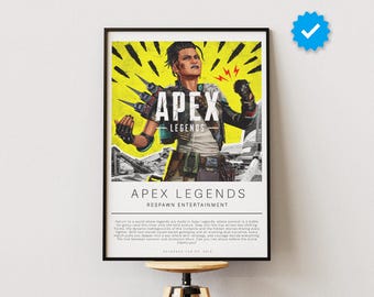 Apex Legends Poster | Gaming Poster | Video Game Prints | Wall Decor Posters | Gaming Gift | Video Game Poster | Gaming Decor