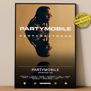 PARTYNEXTDOOR Poster | Partymobile Poster | Album Poster Prints | Wall Decor Posters | Album Cover | R&B Music Poster