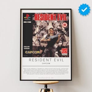 Resident Evil Poster | Gaming Poster | Video Game Prints | Wall Decor Posters | Gaming Gift | Video Game Poster | Gaming Decor