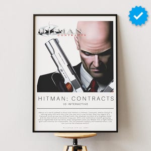Hitman: Contracts Poster | Gaming Poster | Video Game Prints | Wall Decor Posters | Gaming Gift | Video Game Poster | Gaming Decor