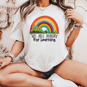 We Are Hungry For Learning Shirt, Back To School Shirt, 1st Day Of School, Funny Teacher Shirt, First Day Of School Shirt, Teacher Shirt