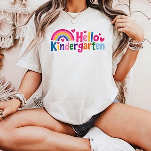 Camiseta de Hola Jardín de Infancia, Camiseta de Estudiante de Jardín de Infancia, Camiseta de Primer Día de Clases, Camiseta de Regreso a Clases, Camisetas de Jardín de Infancia, Camiseta de Estudiantes