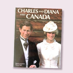 Charles And Diana Visit Canada Vintage Coffee Table Book