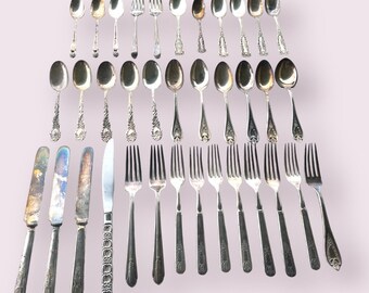 Vintage Silverware Silver Plate Tableware Lot