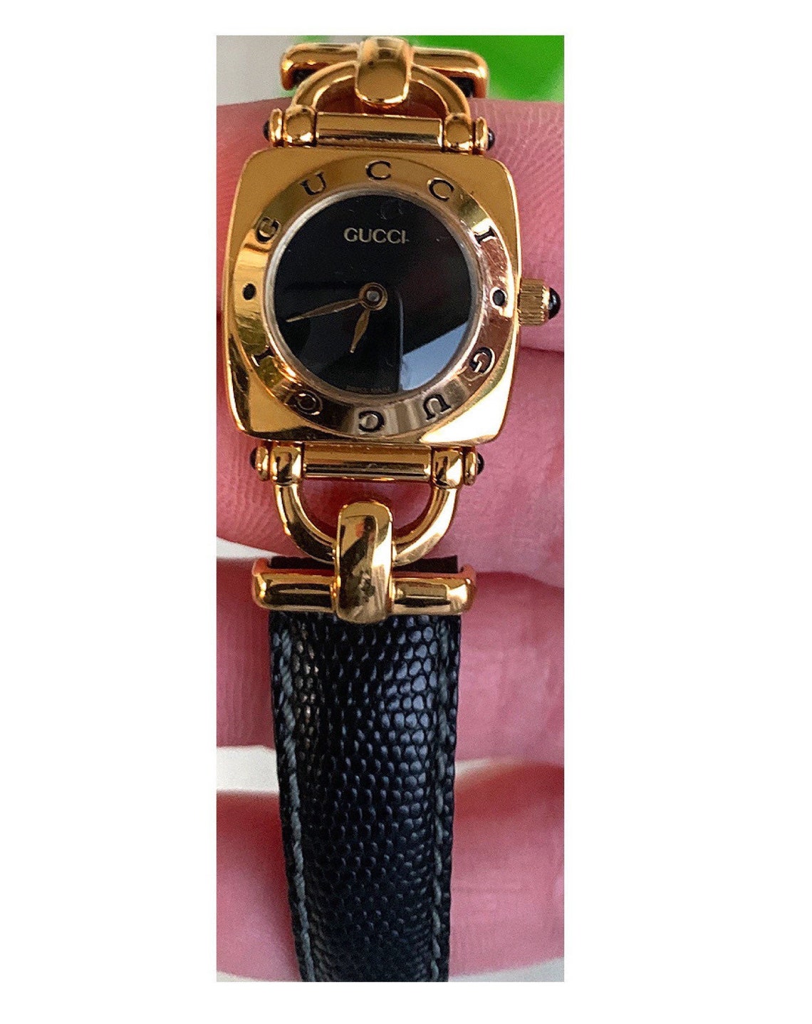 Gucci Watch Gold Watch Montrebracelet femme vintage Gold Etsy