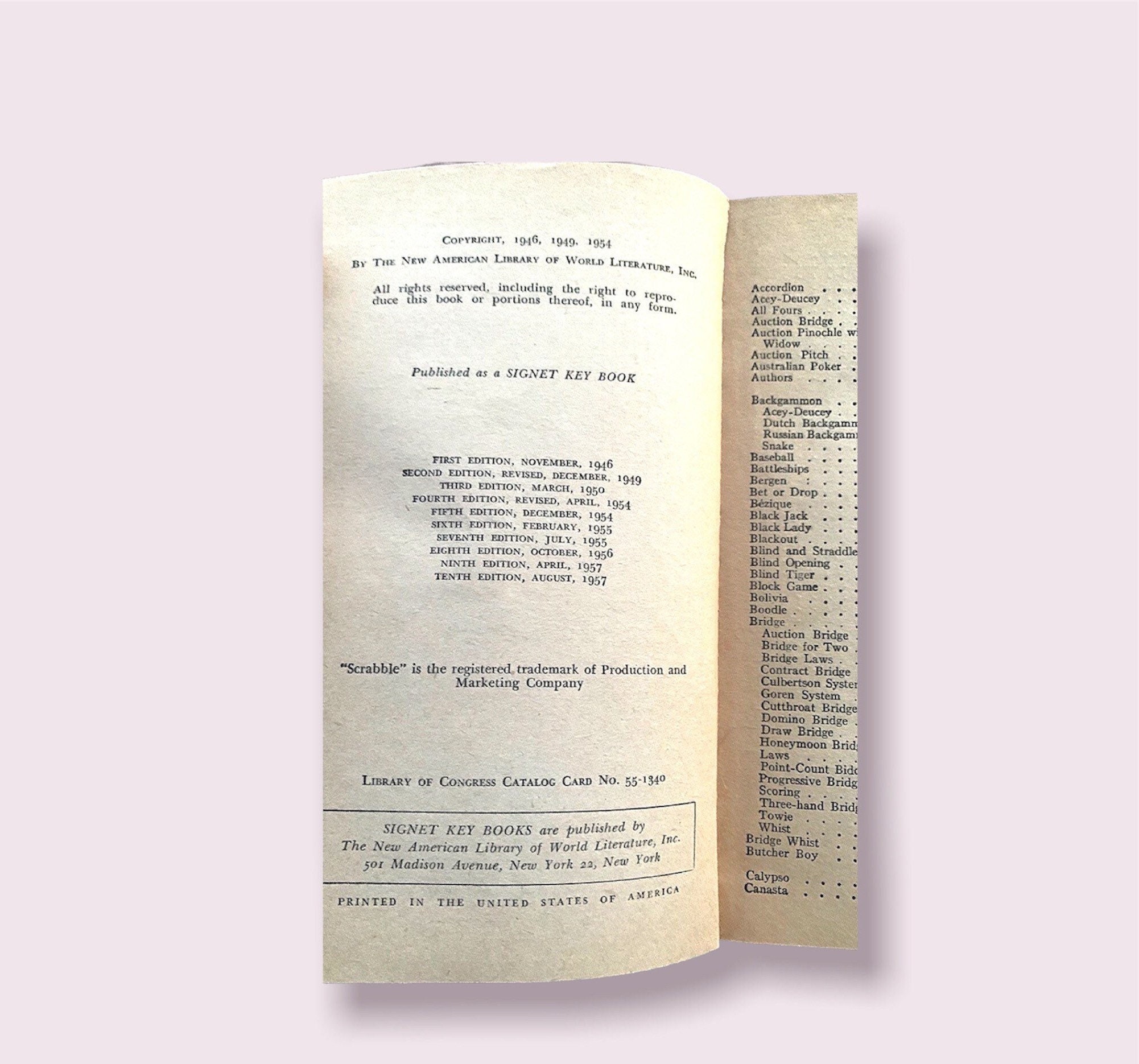 Game Rule Book Hoyles Rules of Games Game Book Play Scrabble - Etsy Israel
