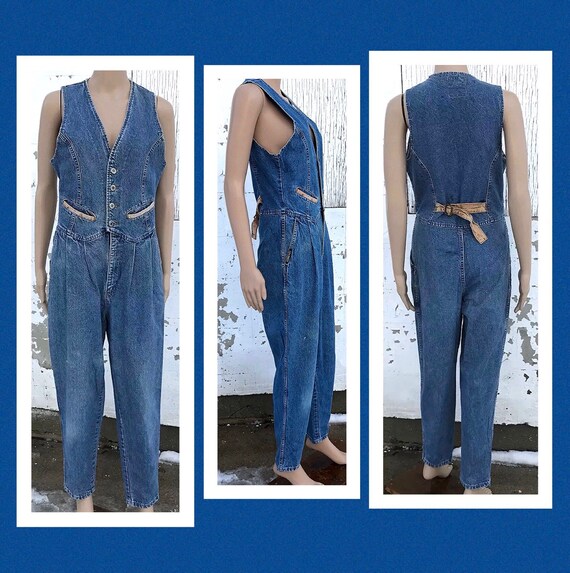 blue jean pants romper