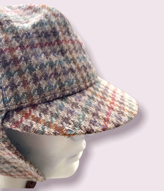 Retro Wool Hat Plaid Deerstalker By Harrods - image 4