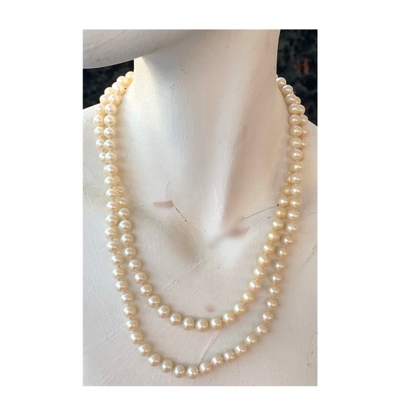 Retro Faux Pearl Necklace Costume Jewelry Gift Box Included