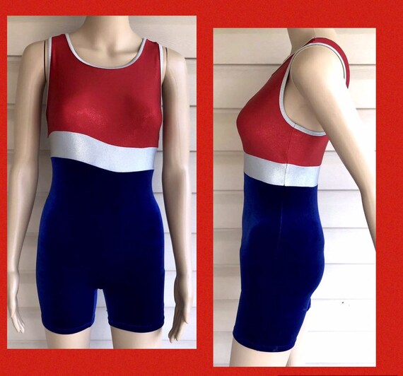 Leotard Unitard Retro Leotard Sparkly Vintage Leot