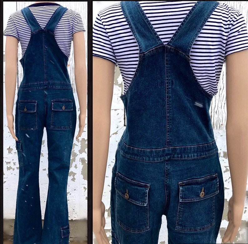Overalls Womens Denim Bib Overall 90s Vintage Carpenter Jeans Rockabilly Designer Overalls Blue Jean Overalls