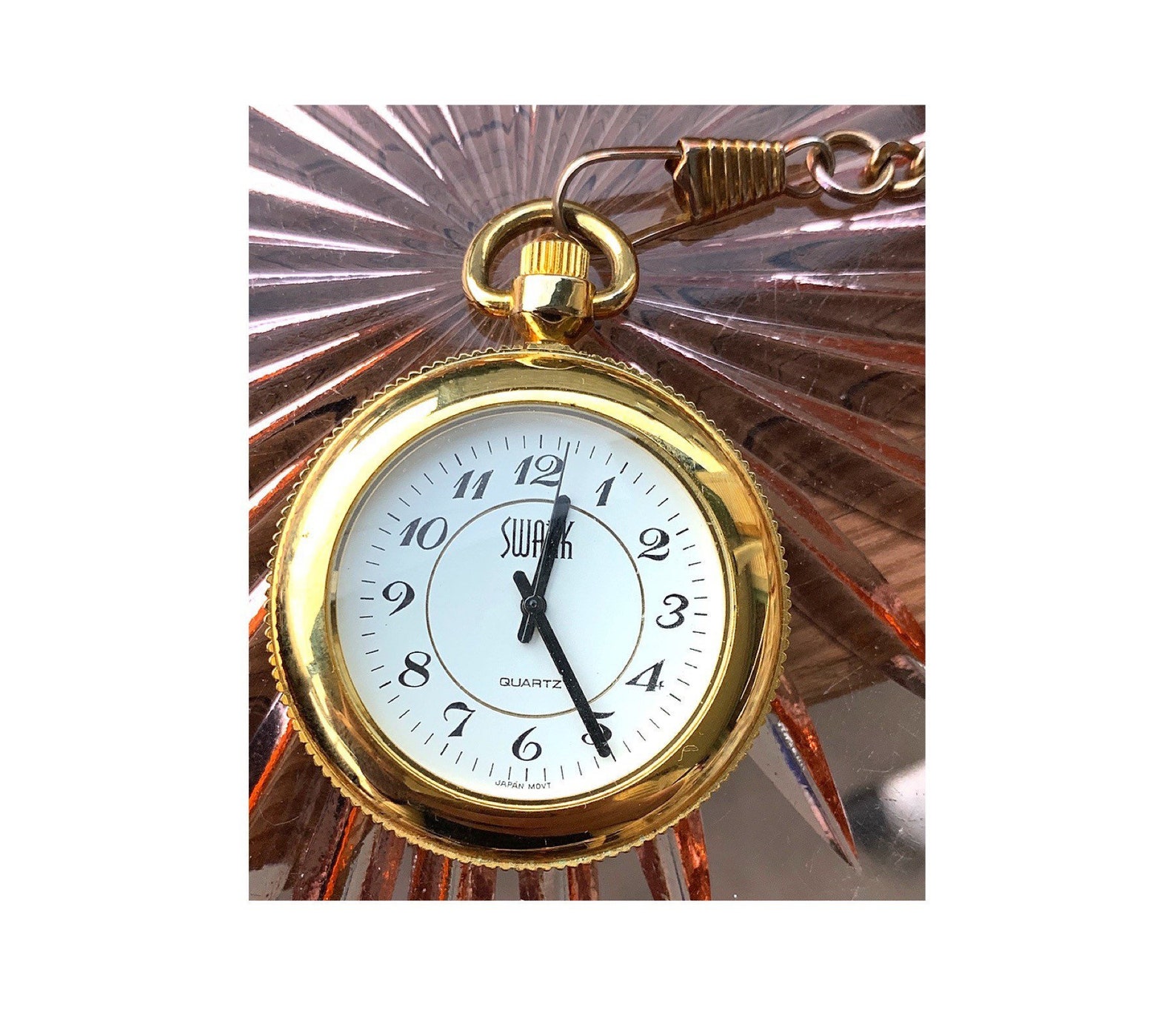 Pocket Watch Mens Watch Gold Pocket Watch Swank Watch With Etsy