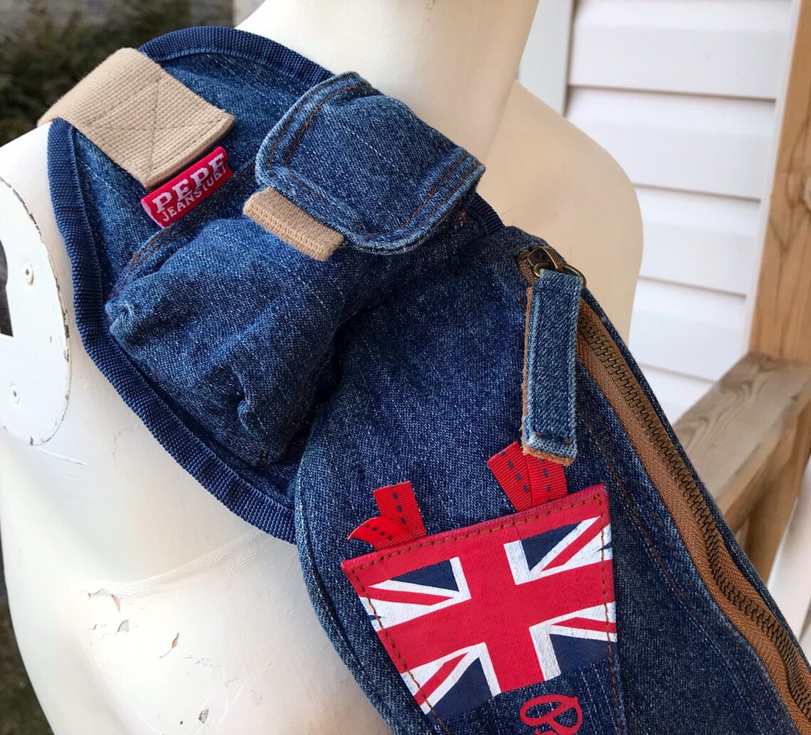 Fanny Pack Denim Fanny Pack Pepe Jeans Jean Fanny Pack Denim Etsy