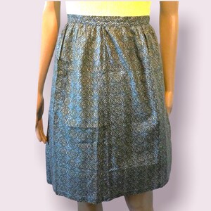 Vintage Apron Womens Cotton Half Tie Waist image 1