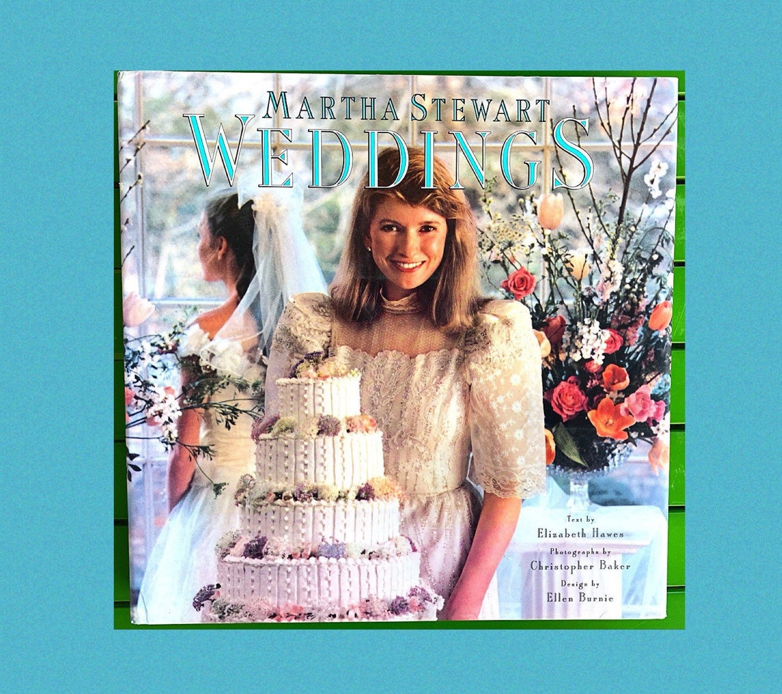 Weddings Martha Stewart Book Bride Bridal Wedding Book Vintage Etsy