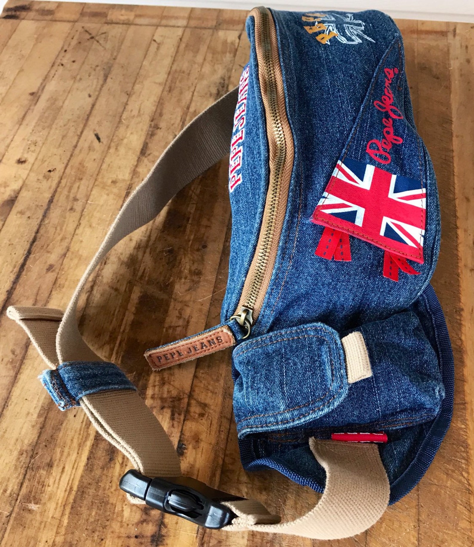 Fanny Pack Denim Fanny Pack Pepe Jeans Jean Fanny Pack Denim Etsy