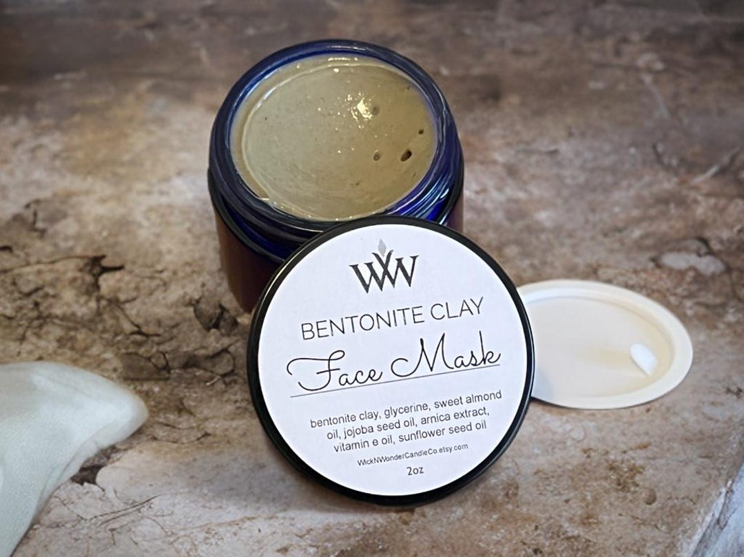 Bentonite Clay Face Mask | Natural Clay Mask W\ Jojoba & Arnica | 2 Oz ...