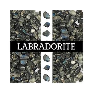 Reed Diffuser with Crystal Chips: Naturally Scented Home Decor Room Fragrance Grey Labradorite