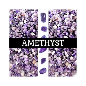 Reed Diffuser with Crystal Chips: Naturally Scented Home Decor Room Fragrance Purple Amethyst