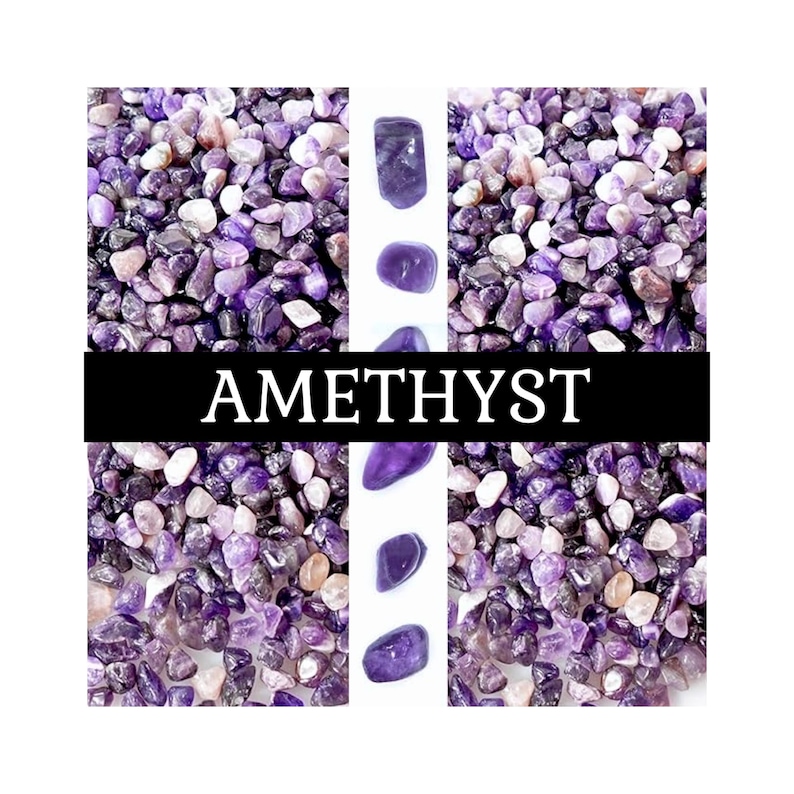 Reed Diffuser with Crystal Chips: Naturally Scented Home Decor Room Fragrance Purple Amethyst