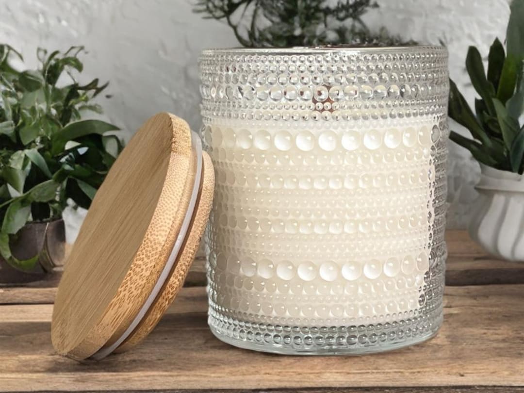 Scented Soy Candle: Handmade Vegan Wood Wick - Etsy