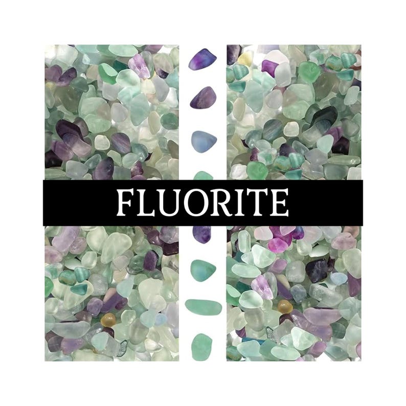 Reed Diffuser with Crystal Chips: Naturally Scented Home Decor Room Fragrance Multi Fluorite