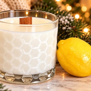 Soy Candle with Wood Wick | Naturally Scented Candle | Non-Toxic Clean Home Fragrance