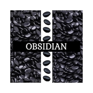 Reed Diffuser with Crystal Chips: Naturally Scented Home Decor Room Fragrance Black Obsidian