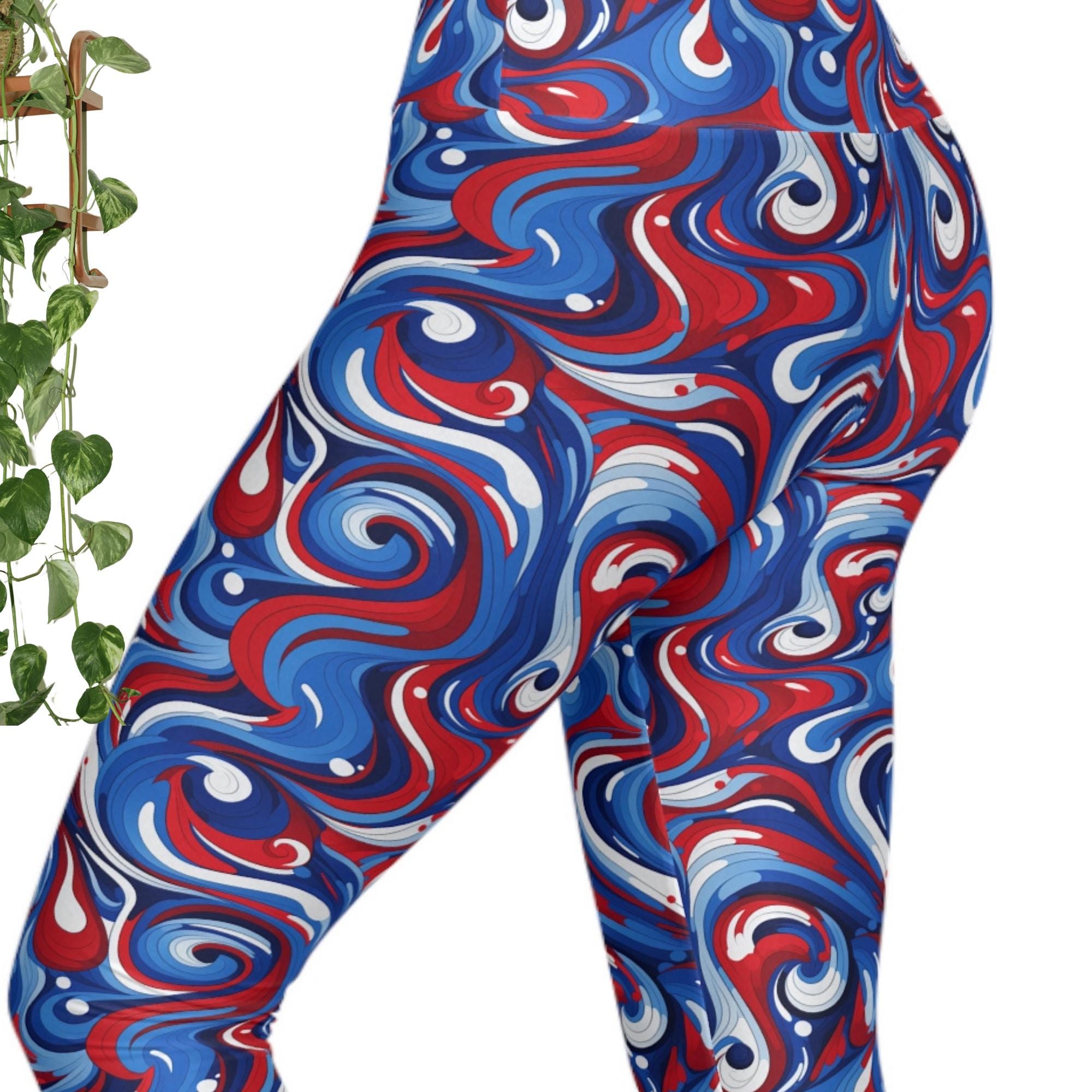 Legging Femme GRRRL Christina Actif Noir Floral - Taille Plus 56"-64"