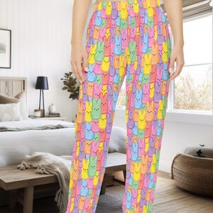 Pastel Bunny Pajama Pants | Women's Easter Lounge Sleepwear image 1