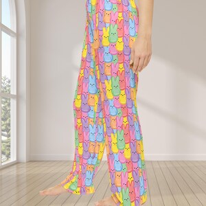 Kids Easter Pajama Pants | Pastel Bunny Print Family Sleepwear image 6