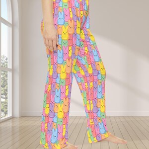 Kids Easter Pajama Pants | Pastel Bunny Print Family Sleepwear image 7