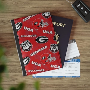 Georgia Bulldogs Passport Cover: UGA Travel Wallet