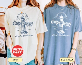 Custom Bachelorette Shirt, Lighthouse Bride Trip Tee, Custom Beach Bachelorette T-Shirt, Girls Weekend Shirt, Nautical Bach Party