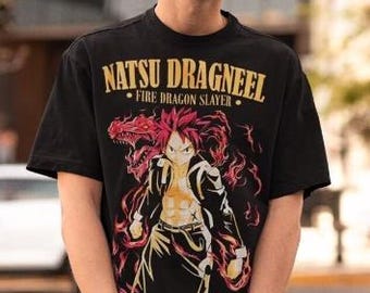 Fairy Tail Natsu Dragneel Shirt, Gray Fullbuster, Gajeel Redfox